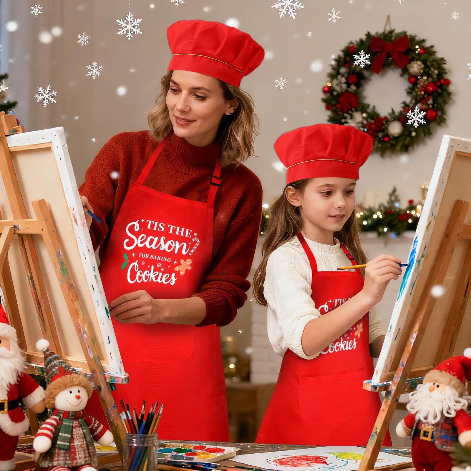 SEPGLITTER diseño navidad rojo para la cocina festiva.