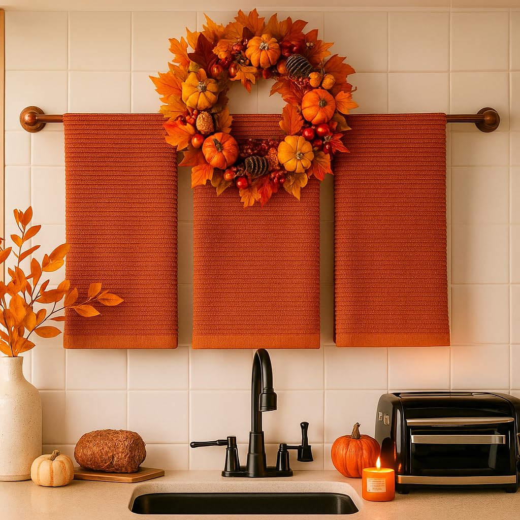 Serafina Home toallas de cocina algodon 100 por ciento, textura suave para manos.