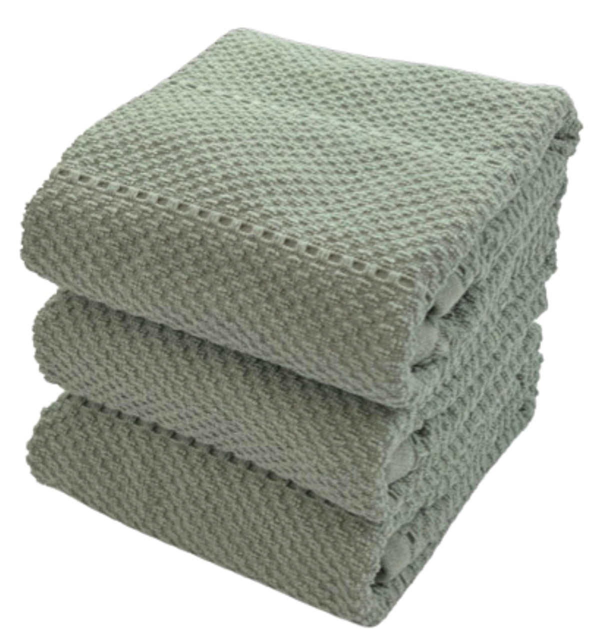 Serafina Home toallas de cocina verde salvia, algodón 100%, secado eficiente.