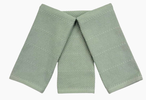 Conjunto de 3 toallas Serafina Home listos para usar.
