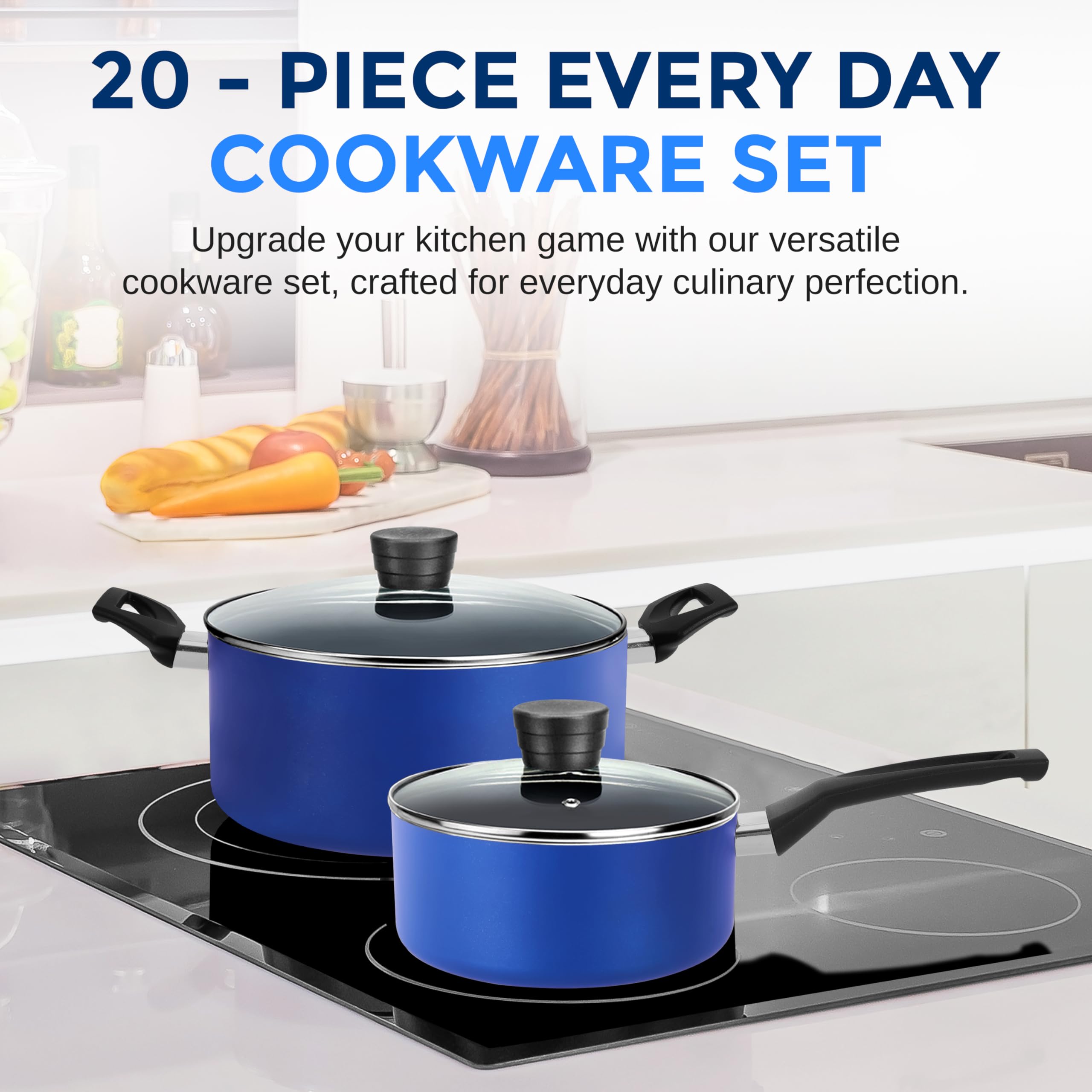 SereneLife cazo con tapa para caldos y salsas rápidos