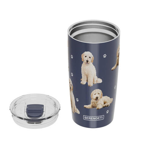 SERENGETI Goldendoodle Tumbler con doble aislamiento, mantiene bebidas templadas