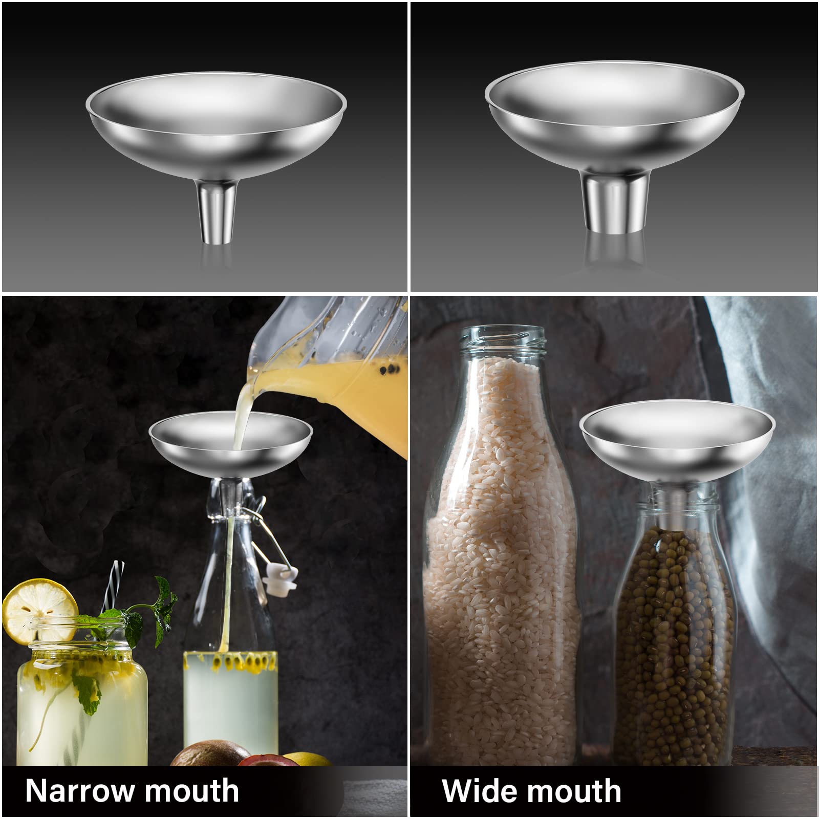 Embudo Serinar para alimentos transferencia de aceites y vinagres con control