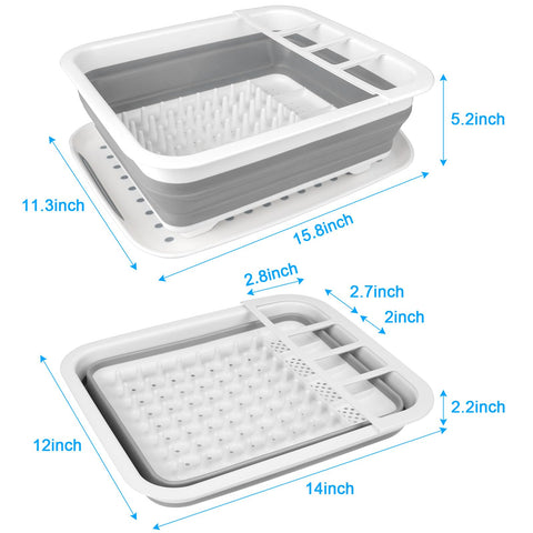 Seropy escurridor de platos de PP y TPR durable para uso diario en la cocina.