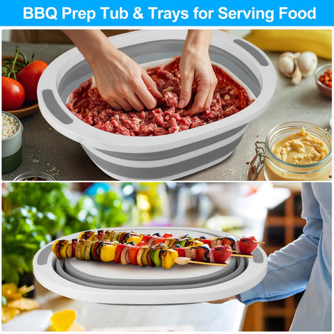 Seropy tina plegable libre de BPA, segura para lavar alimentos y utensilios.