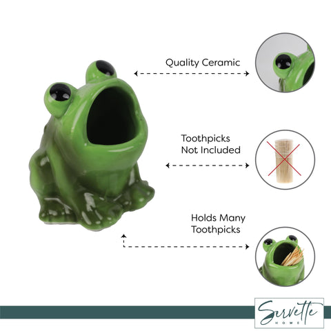 Portapalillos cerámico Tortuga de Servette Home, compacto y bonito para la cocina