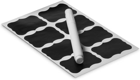 Seseno: etiquetas-gratis con marcador de tiza para organización rápida.