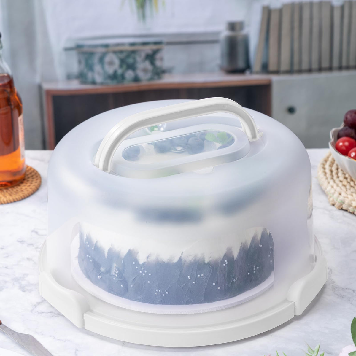 SETLUX portapasteles de 10 pulgadas con asa ergonómica para transportar pasteles con facilidad.