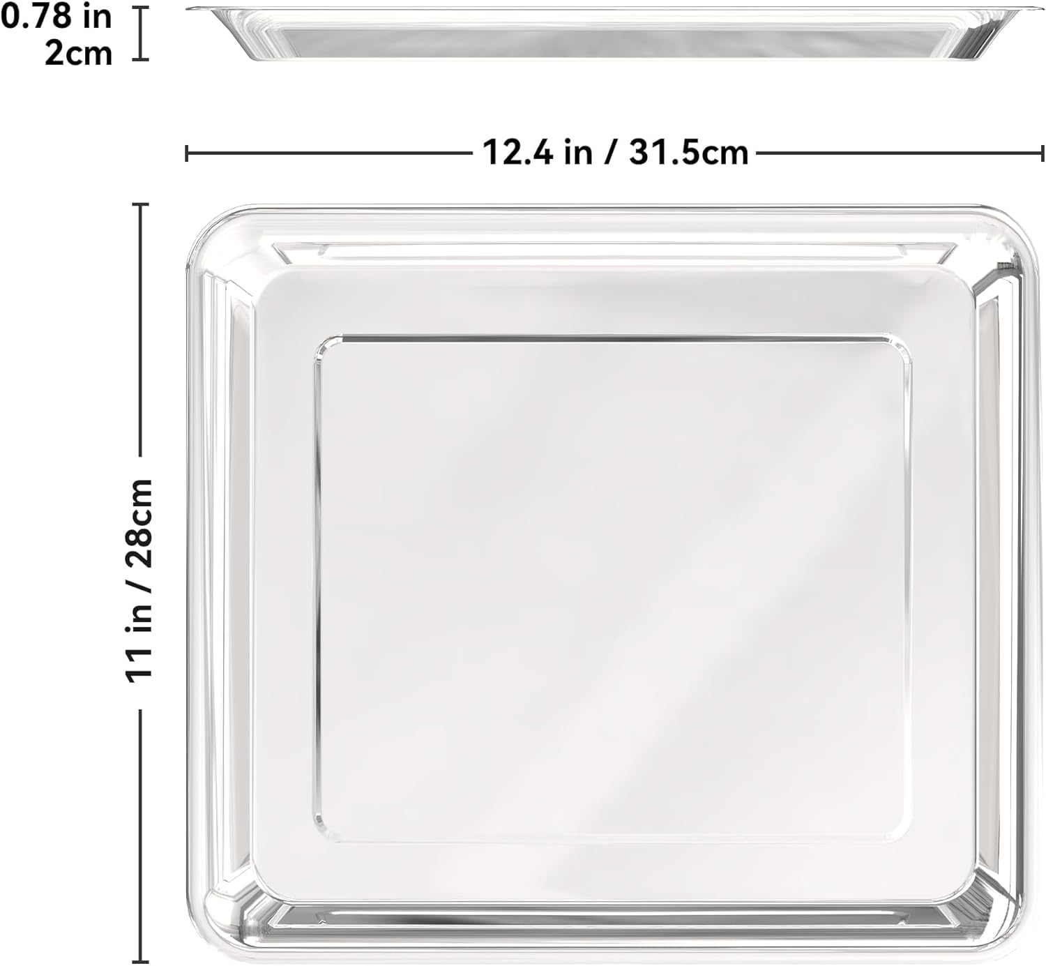 SettleDown bandeja de horno de acero inoxidable compatible con TOA65 para hornear.