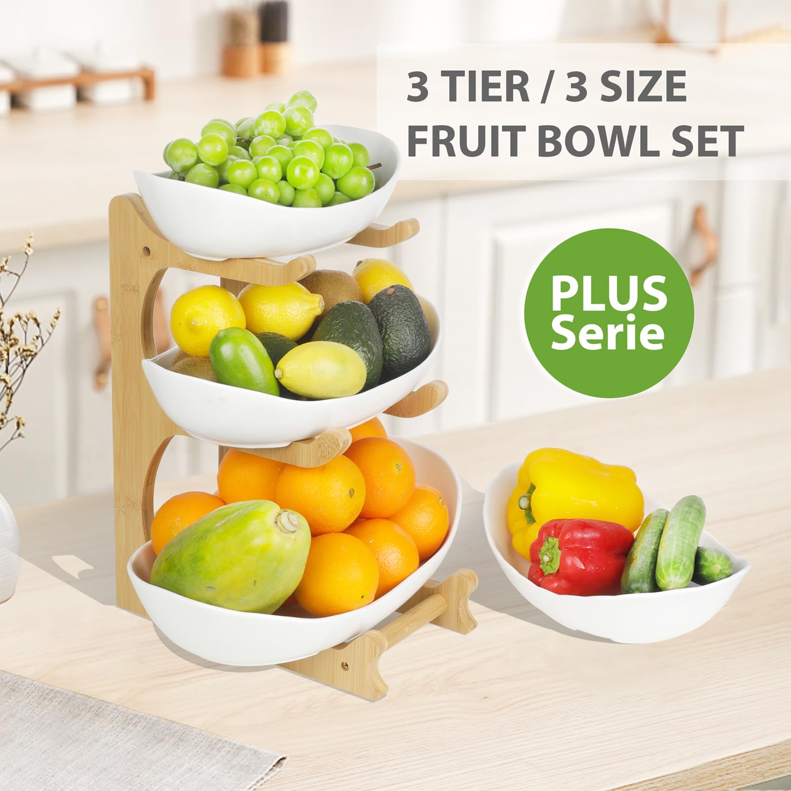 Presentación atractiva de frutas y postres con Seven Sparta PLUS.
