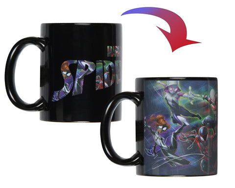 Taza Seven Times Six Spider-Man Spiderverse, regalo perfecto para fans y coleccionistas.