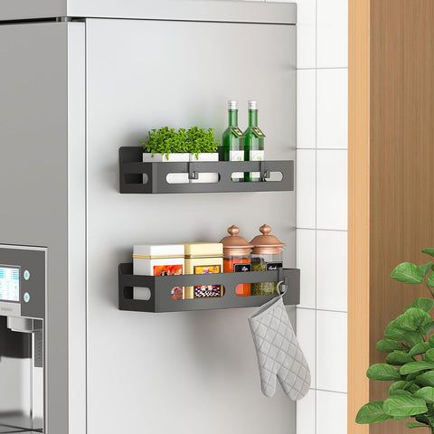 Sevenblue estante magnético para especias en el refrigerador, acceso rápido y organización segura.