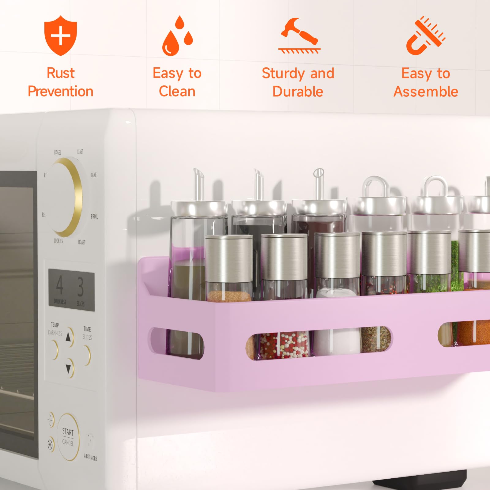 Sevenblue gancho-estante magnético para nevera, solución práctica