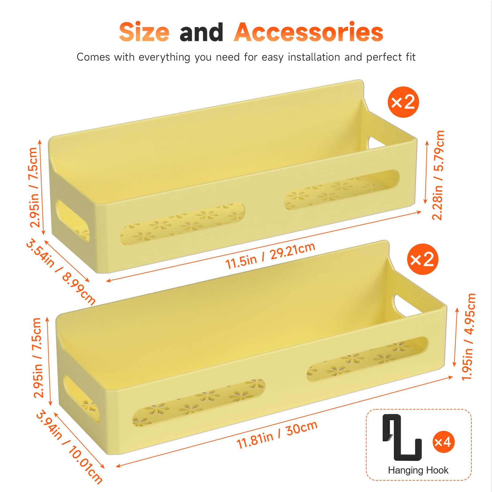 Sevenblue sistema de almacenamiento magnético para cocina y baño, fácil de usar.