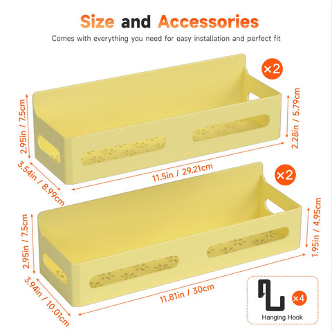 Sevenblue sistema de almacenamiento magnético para cocina y baño, fácil de usar.