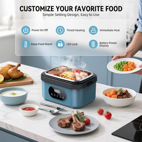 SEVENMEET accesorios incluidos, tenedor y cuchara para comer donde quieras