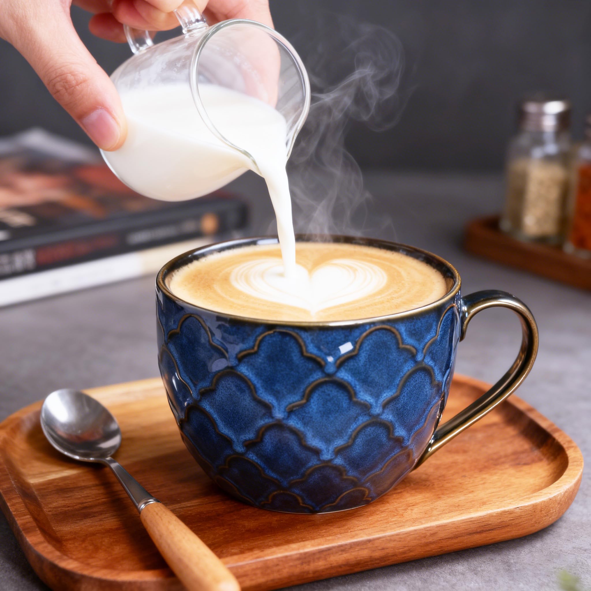 Conjunto regalo Seworlan, taza cerámica 24 oz, regalo ideal.