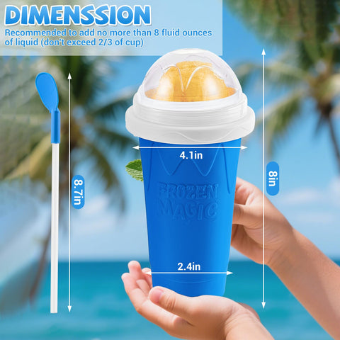 Sezau Slushie Cup con diseño de doble funcionalidad