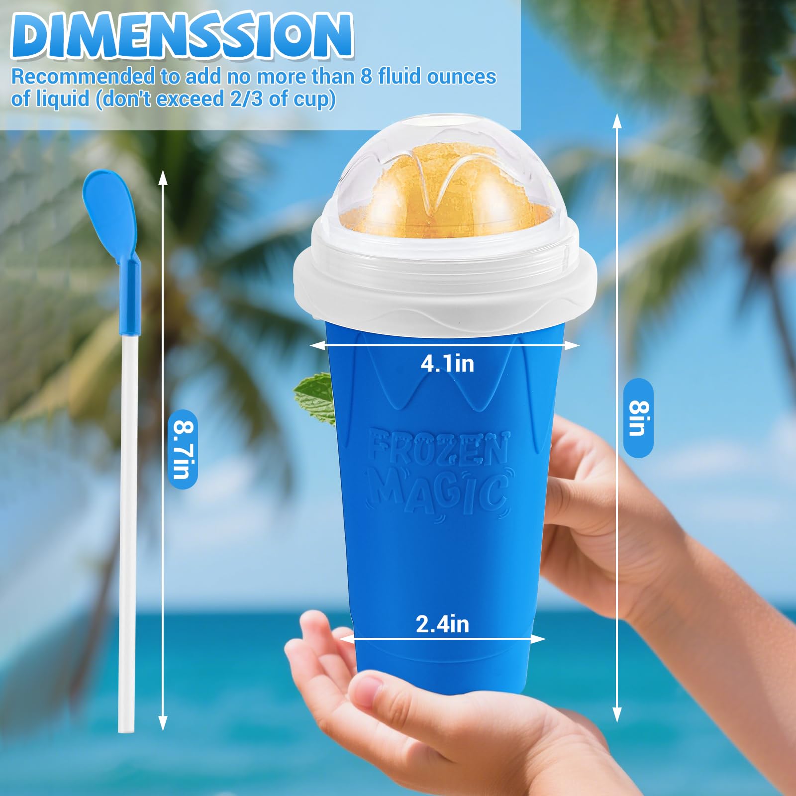 Sezau vaso congelado, ideal para picnic y fiestas.