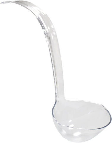 Cucharón de plástico S.G Inc para ponche de 5 oz, vertido limpio y preciso.