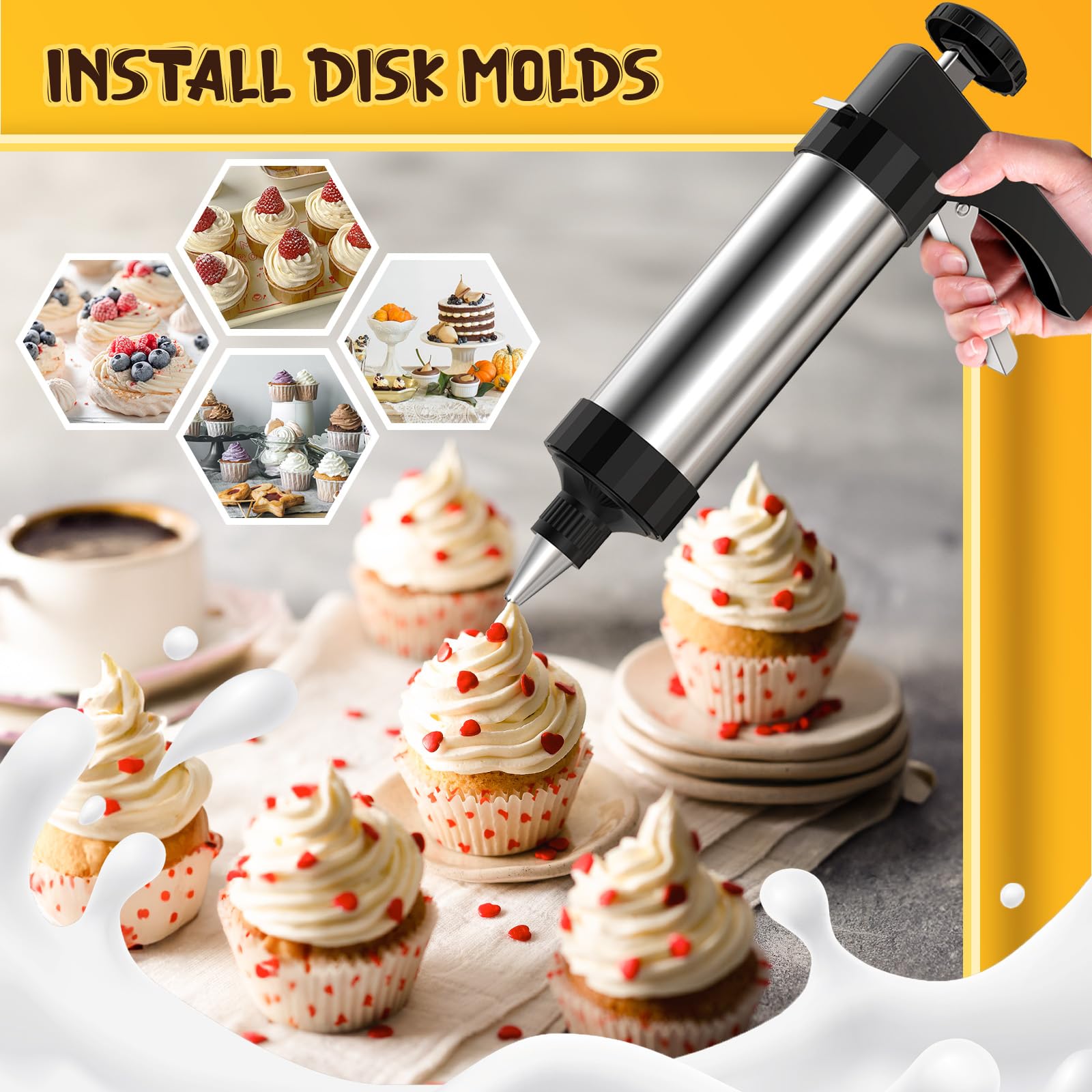 SHACHONGSI Prensa para Galletas: discos variados para diseños distintos
