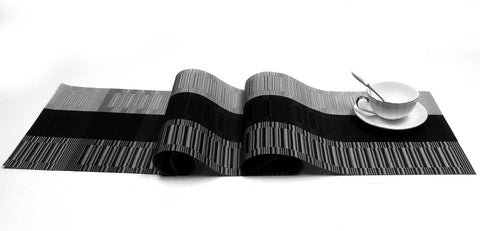 SHACOS corredero de mesa con textura entretejida para estilo moderno.