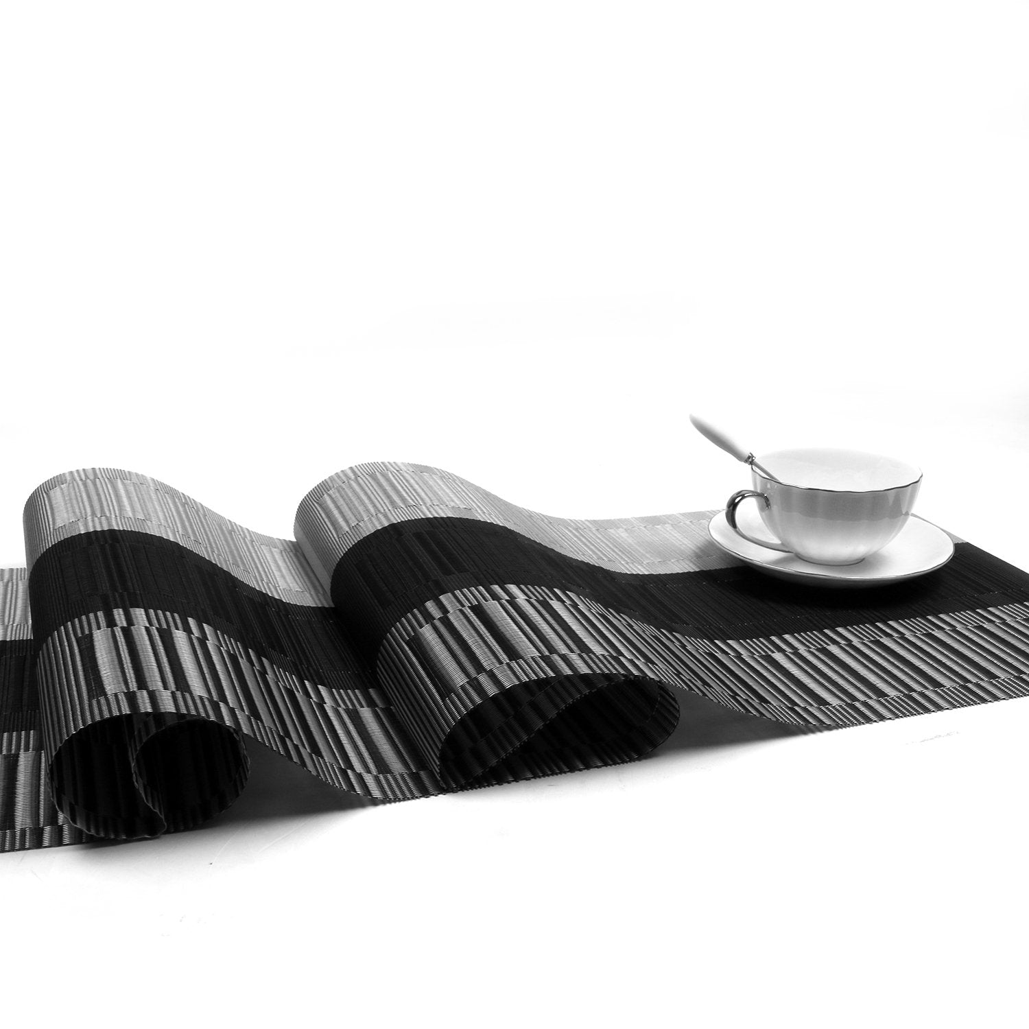 SHACOS cubre mantel de vinilo con tejido y textura tejida para un aspecto elegante