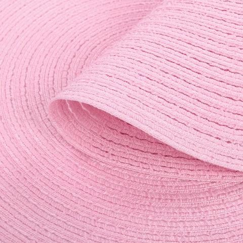 SHACOS individuales redondos trenzados rosa, acabado elegante para eventos y recepciones.