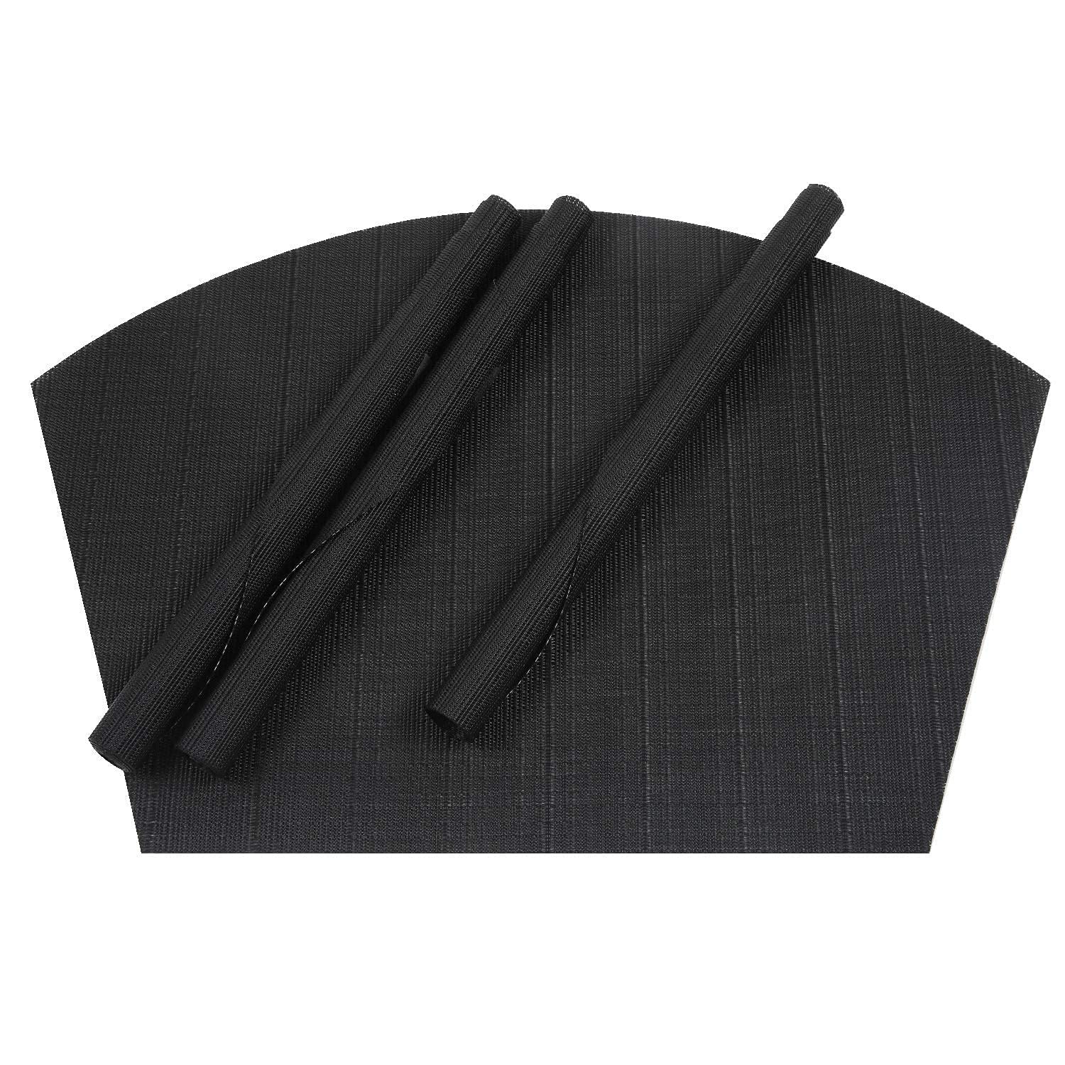 SHACOS manteles cuña negro, aptos para interior y exterior.