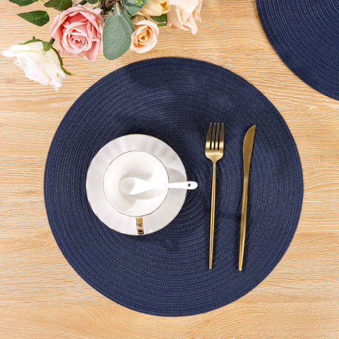 Manteles SHACOS navy prácticos para limpieza rápida y cuidado