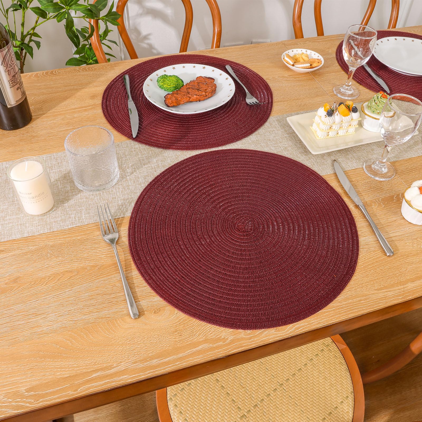 Uso interior y exterior con SHACOS para cenas al aire libre.