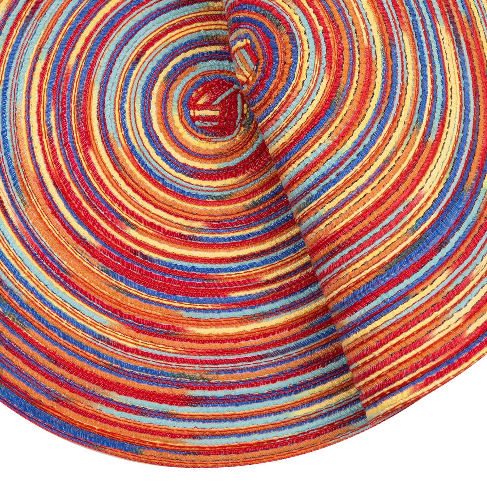 SHACOS manteles redondos variegados colores vivos para comedor alegre