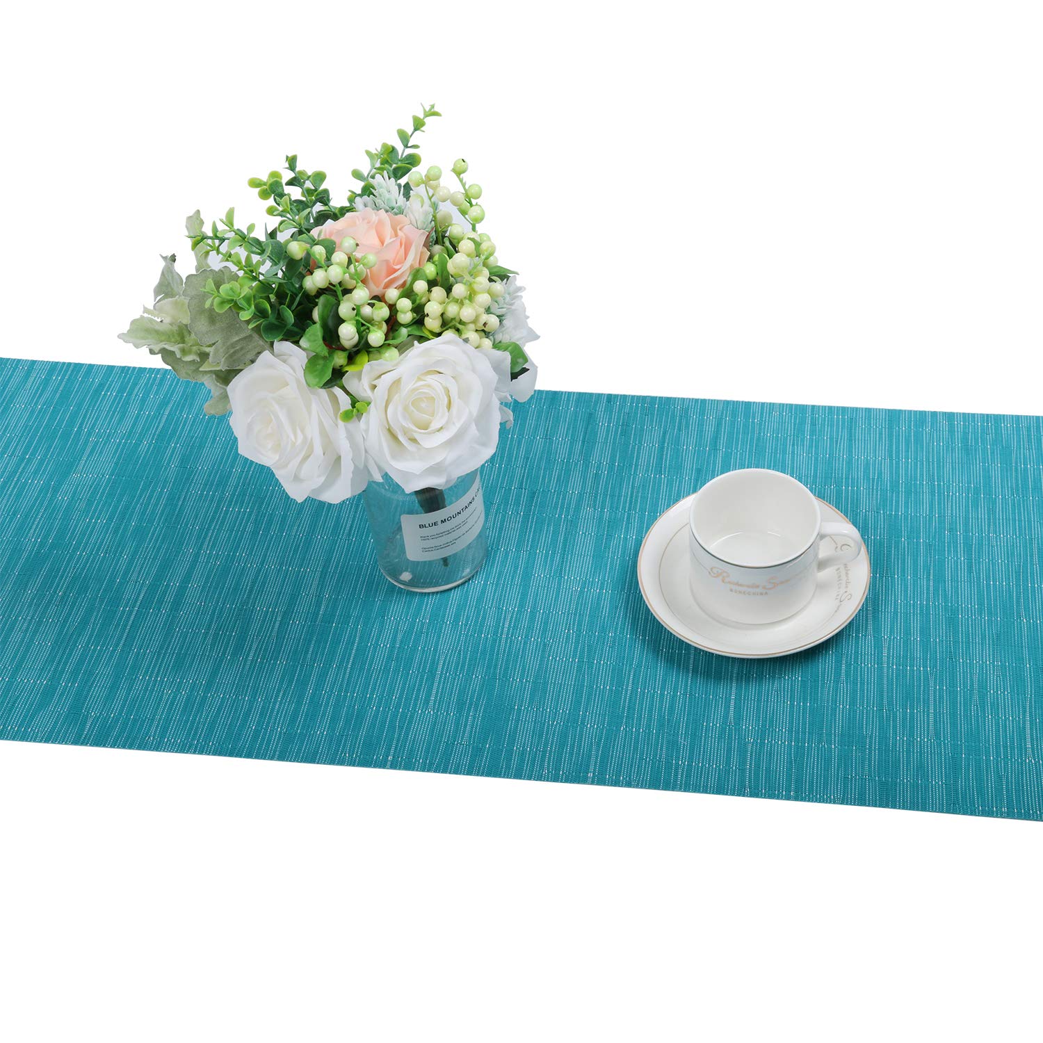 SHACOS mantel tejido tipo canasto elegante y duradero