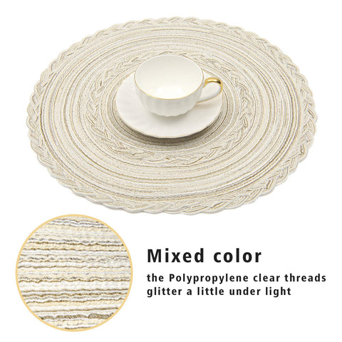 SHACOS manteles redondos marfil compatibles con decoraciones diversas, añaden estilo sin esfuerzo.