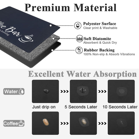 SHACOS alfombrilla diseño innovador para la encimera.