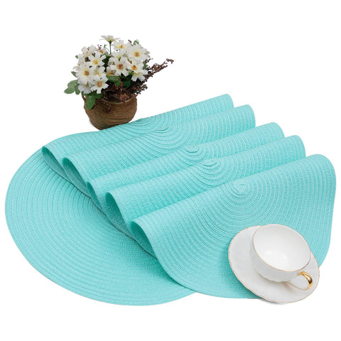 SHACOS salvamanteles de 15 pulgadas Aqua para cualquier plato.