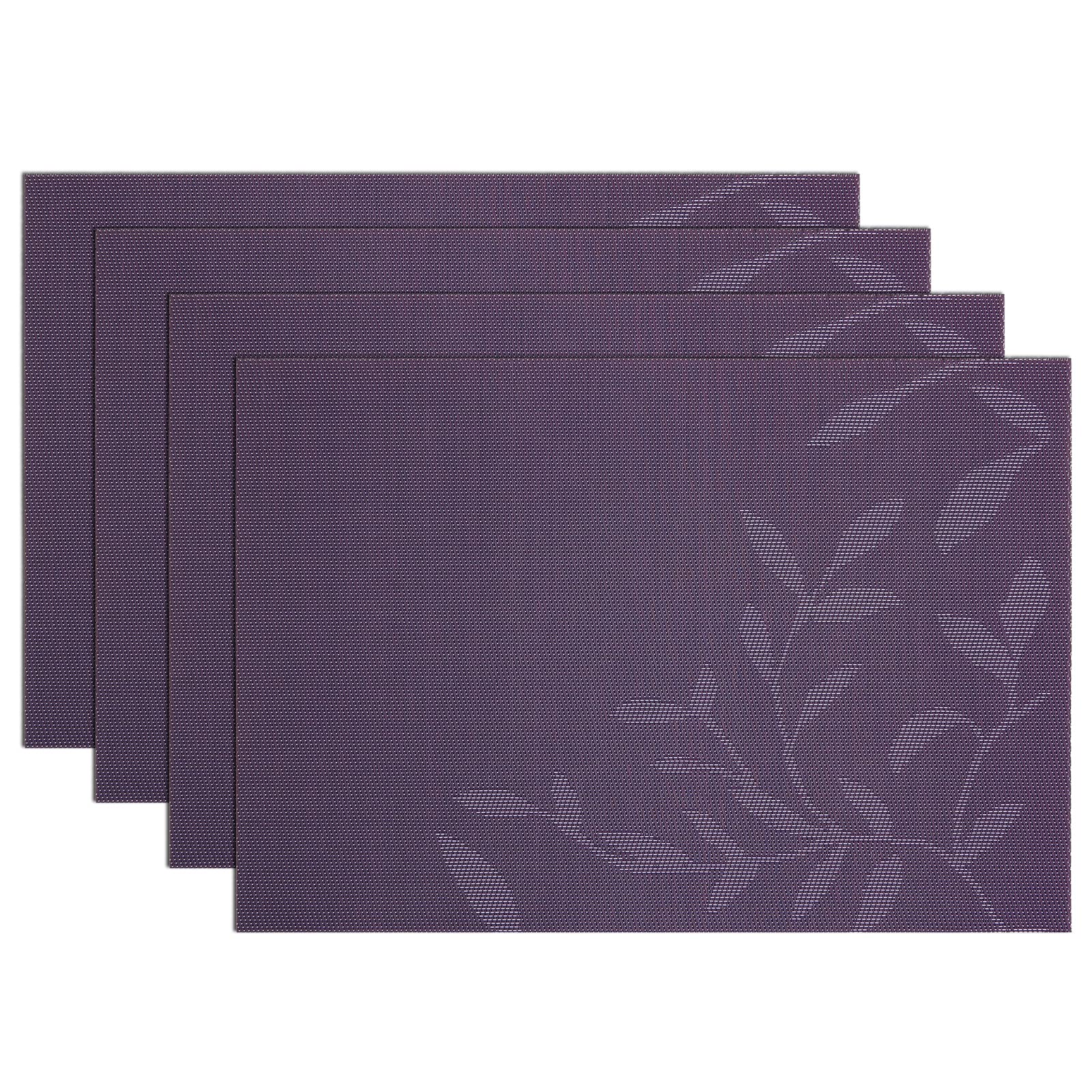 SHACOS salvamanteles hoja morada, primer plano de diseño elegante para proteger la mesa.