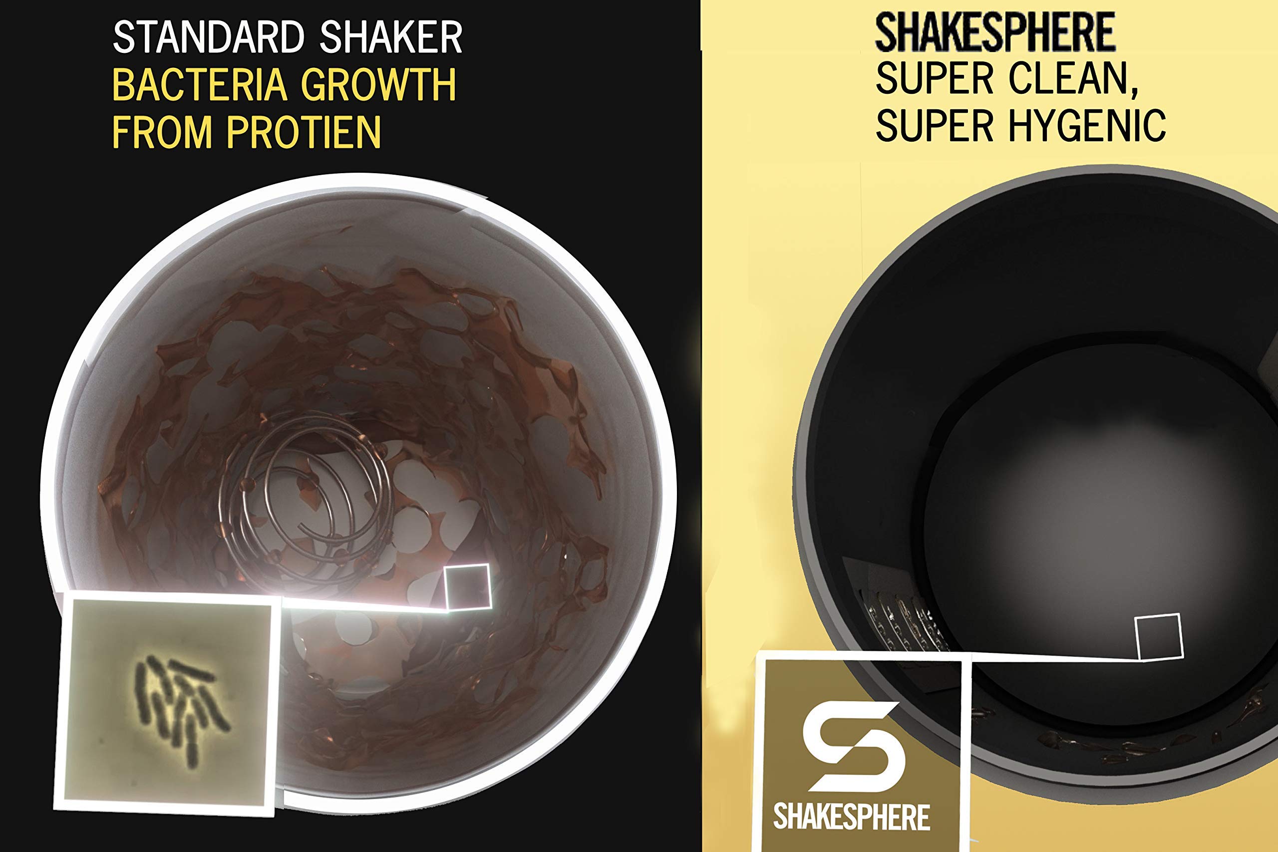 SHAKESPHERE: capacidad 24onzas para proteinas y batidos
