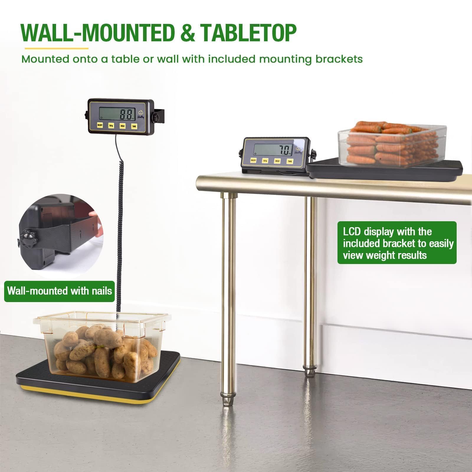Shaledig Balanza Comercial ideal para restaurantes y catering, facilita inventario y costos.