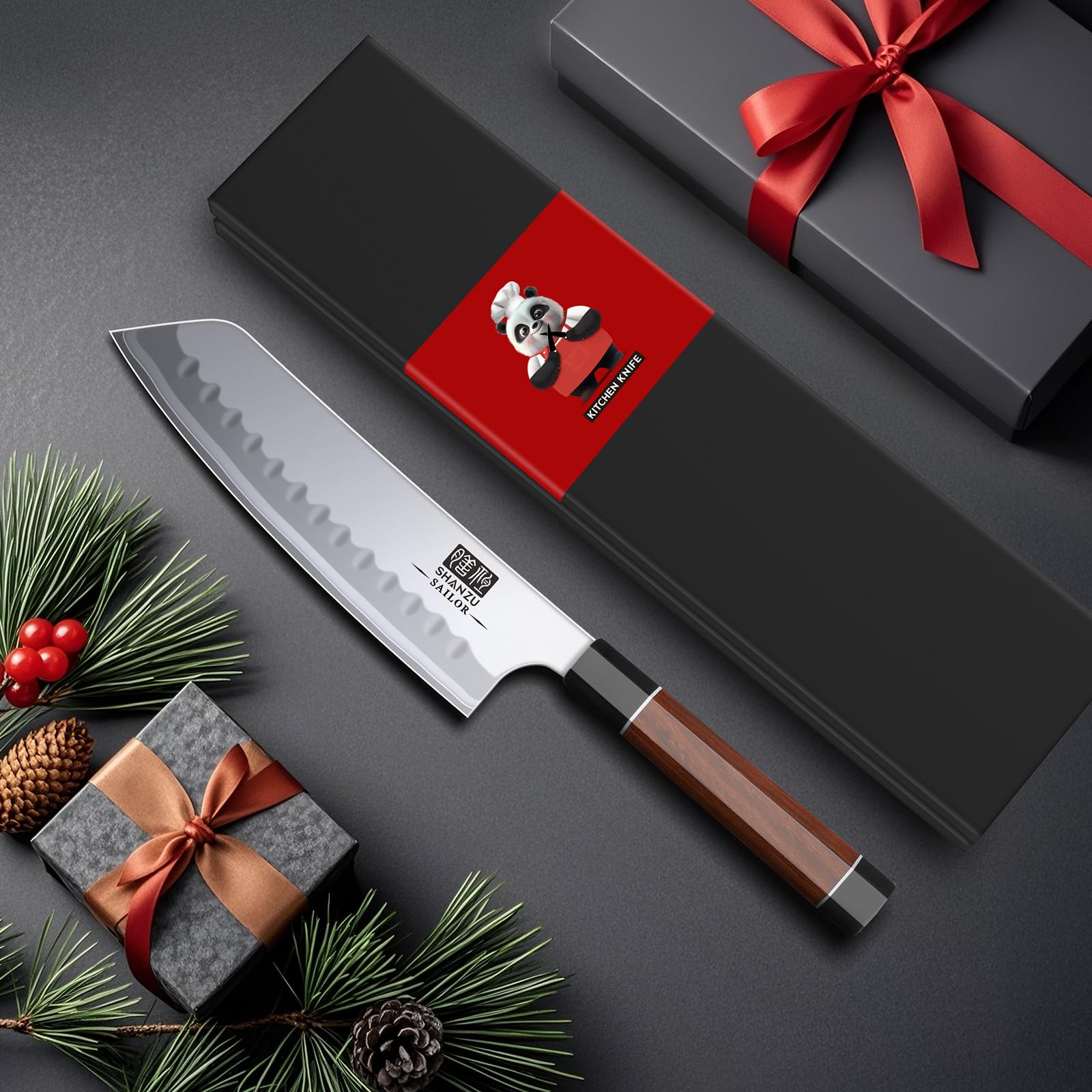 SHAN ZU caja regalo de lujo, ideal para chefs y amantes de la cocina.