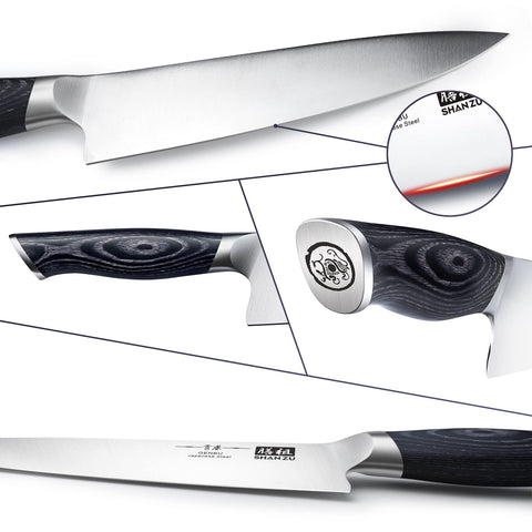 SHAN ZU cuchillo chef 8 pulgadas, perfecto para uso diario en la cocina.