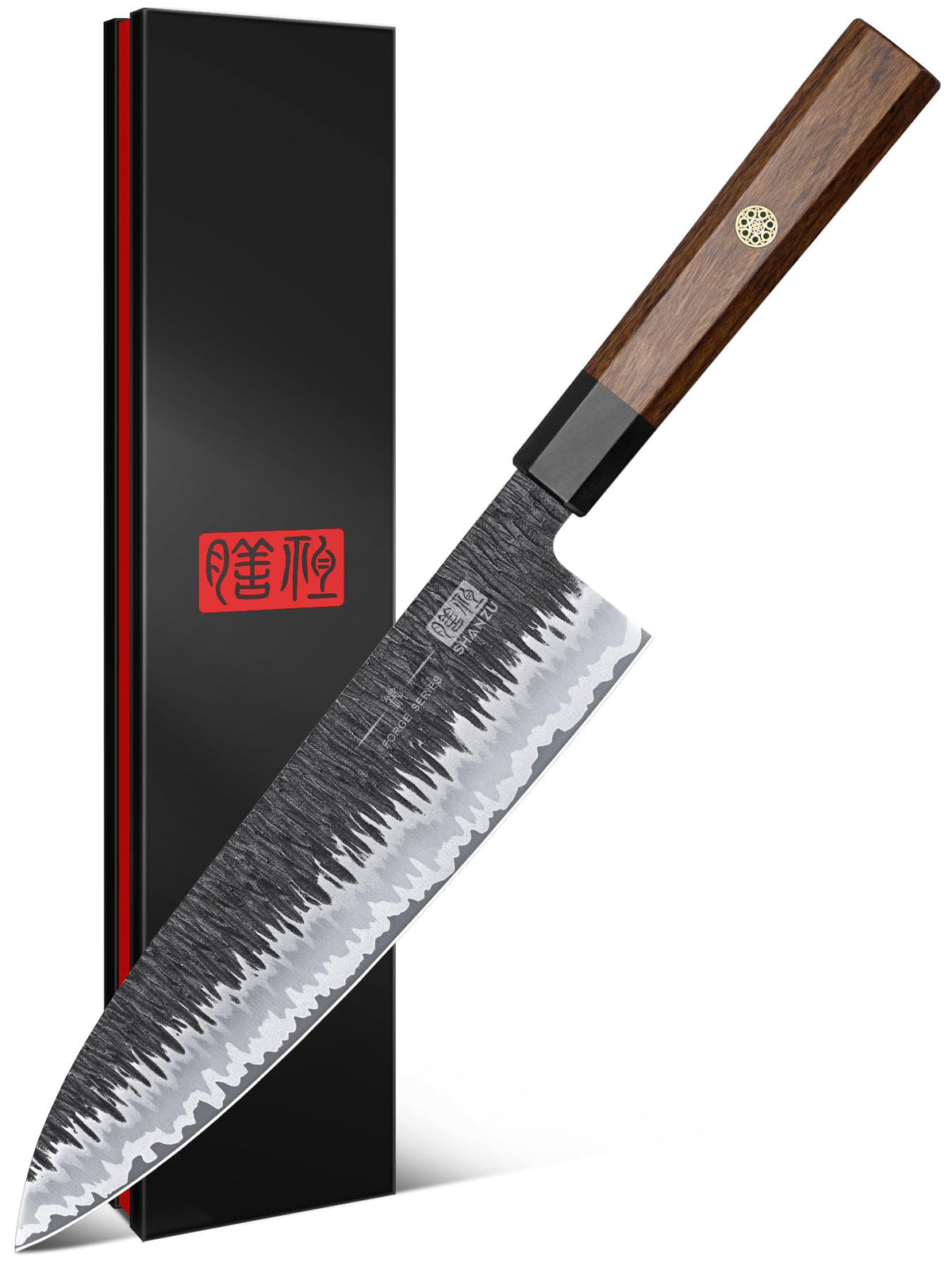 SHAN ZU cuchillo chef japonés 8 pulgadas: vista general para cocina diaria