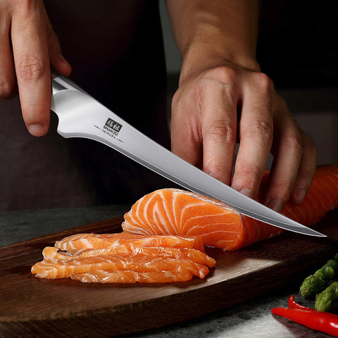 SHAN ZU cuchillo filetear 7'' diseño delgado para controlar cortes
