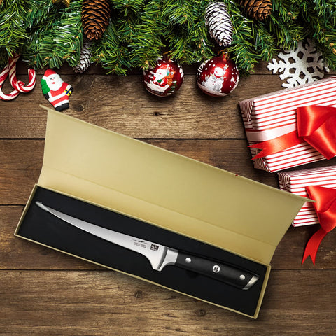 SHAN ZU Cuchillo filetear punta precisa para cortes limpios.