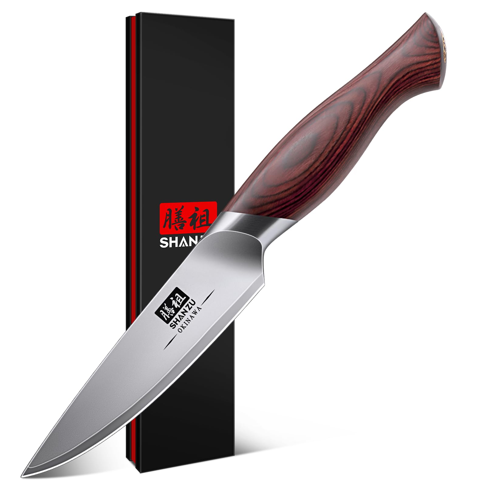 SHAN ZU Cuchillo para pelar, hoja delgada para pelar y cortar con precisión