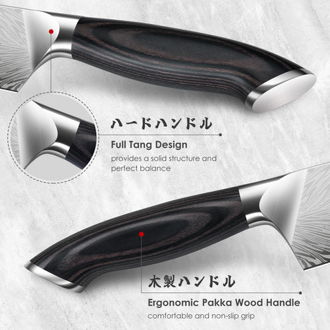 SHAN ZU Santoku versátil para cortar vegetales y carnes con facilidad.