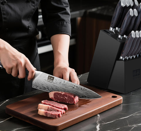 SHAN ZU cuchillo de utilidad 6 pulgadas para tareas diarias en la cocina.