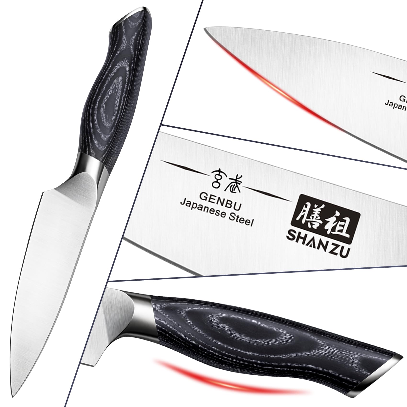 SHAN ZU mango ergonomico K133 agarre cómodo para uso prolongado