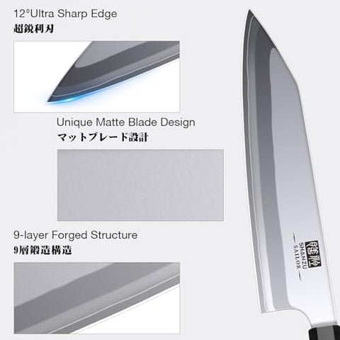 SHAN ZU nucleo 10Cr15MoV en primer plano ofrece filo duradero