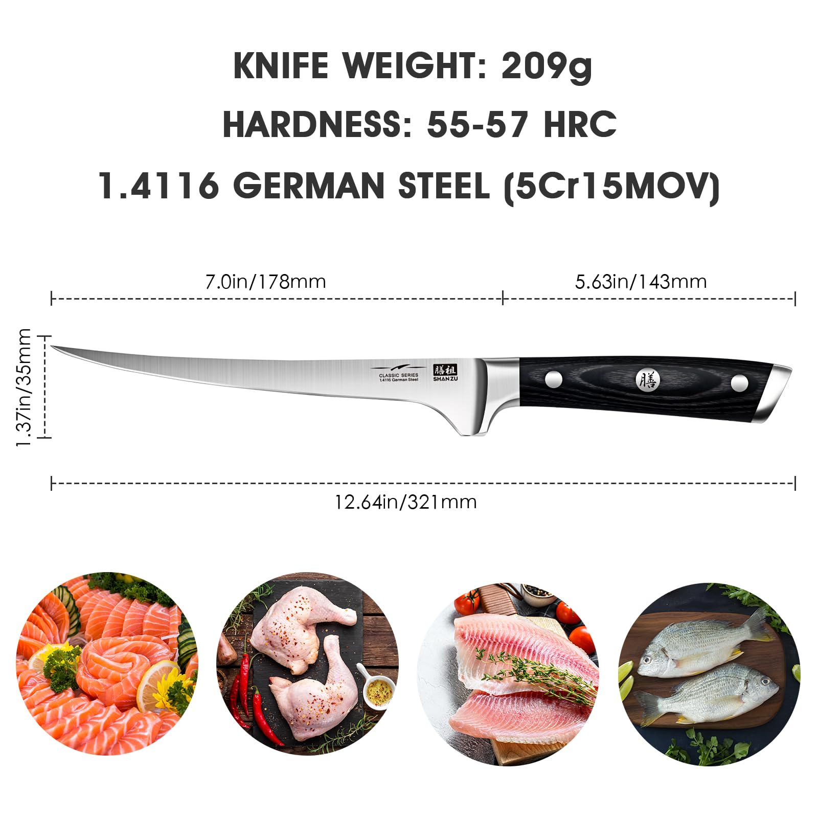 SHAN ZU Herramienta profesional ideal para la cocina.